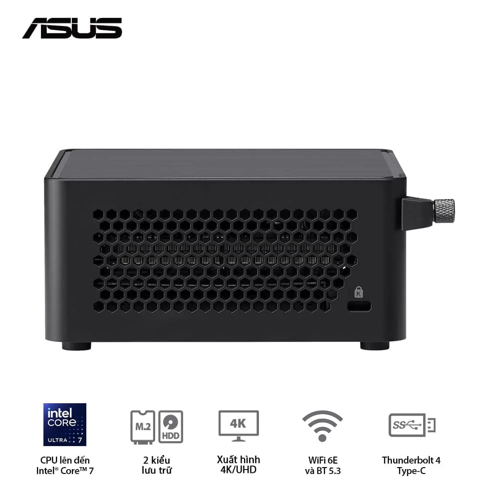 ASUS NUC 14 PRO Tall Full System Mini PC (RNUC14RVHU700000I) - Intel Core Ultra 7-155H, 2x NVMe, 2xNVMe, SATA, 2x HDMI 2.1, 2x Thunderbolt, VESA MOUNT 5 ASUS NUC 14 PRO Tall Full System Mini PC (RNUC14RVHU700000I) - Intel Core Ultra 7-155H, 2x NVMe, 2xNVMe, SATA, 2x HDMI 2.1, 2x Thunderbolt, VESA MOUNT - Ảnh 5