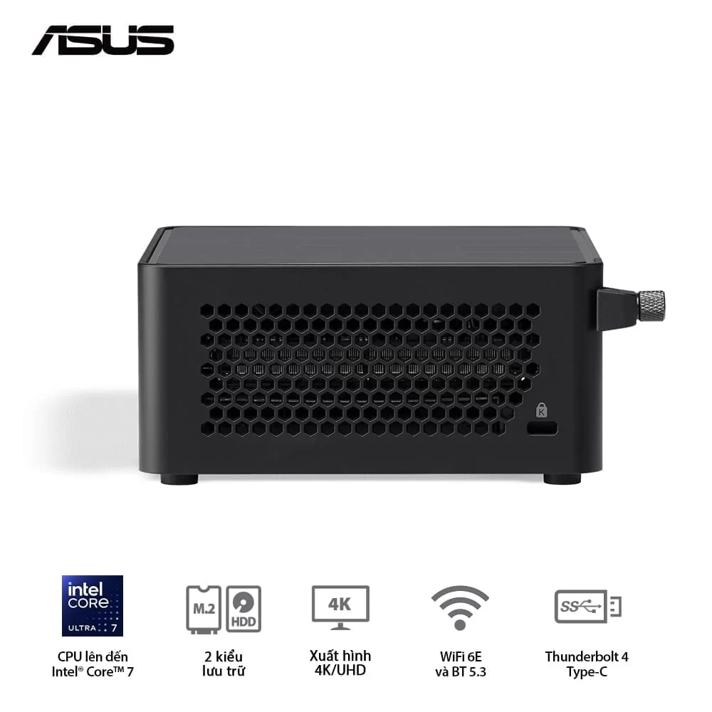 ASUS NUC 14 PRO Tall Full System Mini PC (RNUC14RVHU700000I) - Intel Core Ultra 7-155H, 2x NVMe, 2xNVMe, SATA, 2x HDMI 2.1, 2x Thunderbolt, VESA MOUNT 6 ASUS NUC 14 PRO Tall Full System Mini PC (RNUC14RVHU700000I) - Intel Core Ultra 7-155H, 2x NVMe, 2xNVMe, SATA, 2x HDMI 2.1, 2x Thunderbolt, VESA MOUNT - Ảnh 6