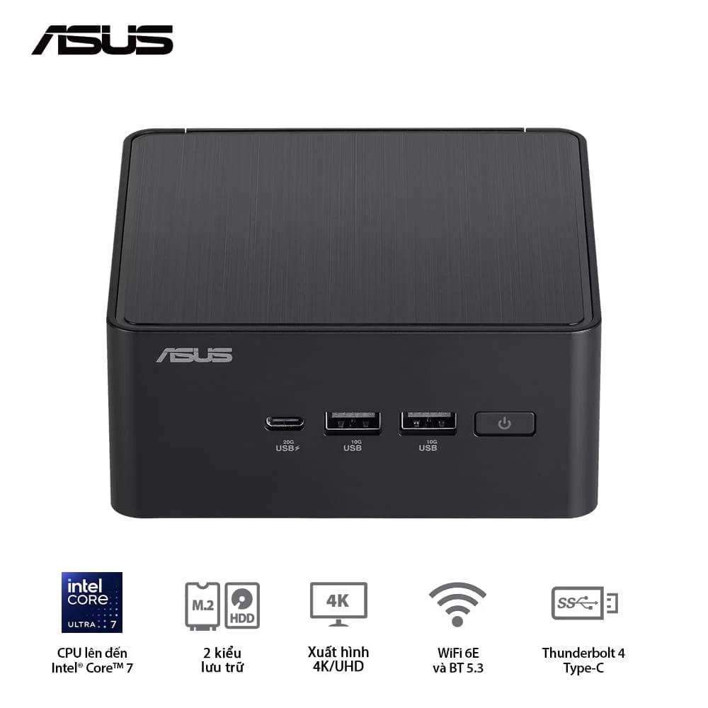 ASUS NUC 14 PRO Tall Full System Mini PC (RNUC14RVHU700000I) - Intel Core Ultra 7-155H, 2x NVMe, 2xNVMe, SATA, 2x HDMI 2.1, 2x Thunderbolt, VESA MOUNT 7 ASUS NUC 14 PRO Tall Full System Mini PC (RNUC14RVHU700000I) - Intel Core Ultra 7-155H, 2x NVMe, 2xNVMe, SATA, 2x HDMI 2.1, 2x Thunderbolt, VESA MOUNT - Ảnh 7