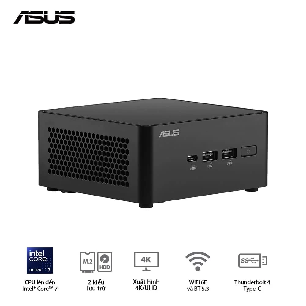 ASUS NUC 14 PRO Tall Full System Mini PC (RNUC14RVHU700000I) - Intel Core Ultra 7-155H, 2x NVMe, 2xNVMe, SATA, 2x HDMI 2.1, 2x Thunderbolt, VESA MOUNT 11 ASUS NUC 14 PRO Tall Full System Mini PC (RNUC14RVHU700000I) - Intel Core Ultra 7-155H, 2x NVMe, 2xNVMe, SATA, 2x HDMI 2.1, 2x Thunderbolt, VESA MOUNT - Ảnh 11