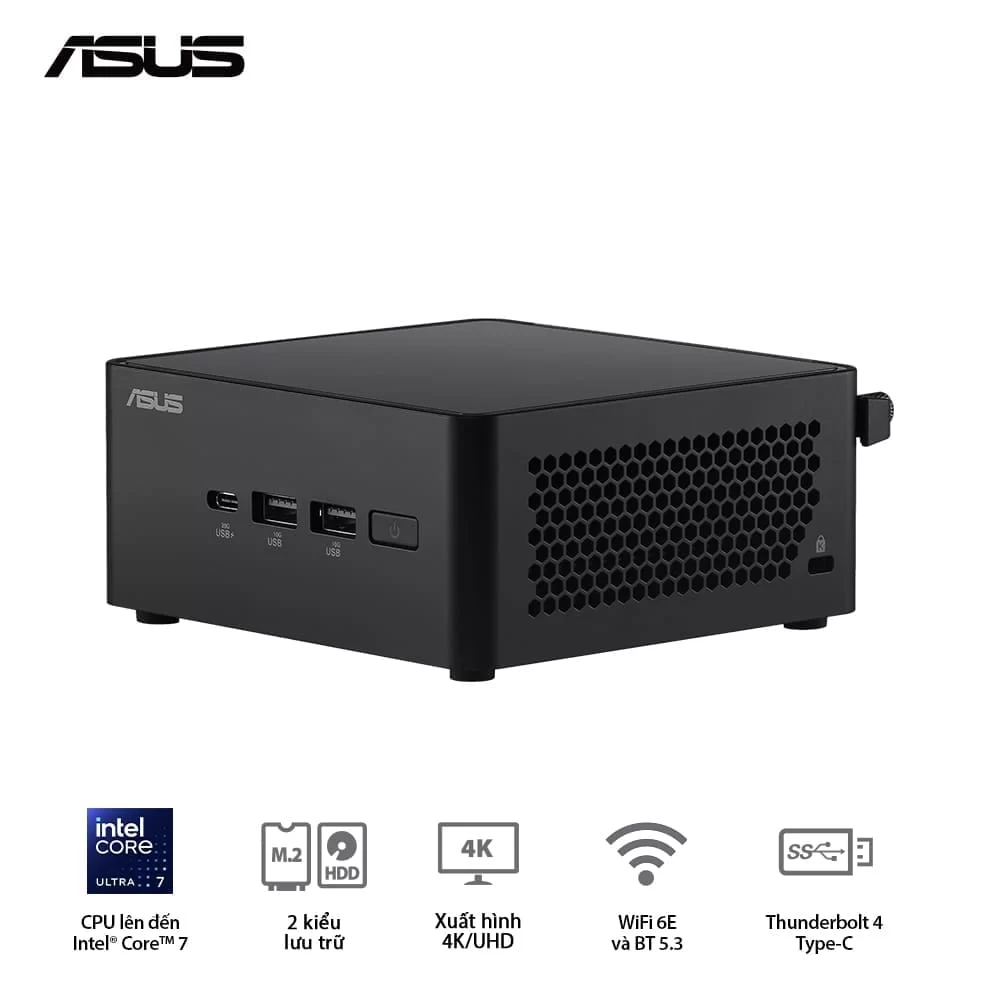 ASUS NUC 14 PRO Tall Full System Mini PC (RNUC14RVHU700000I) - Intel Core Ultra 7-155H, 2x NVMe, 2xNVMe, SATA, 2x HDMI 2.1, 2x Thunderbolt, VESA MOUNT 12 ASUS NUC 14 PRO Tall Full System Mini PC (RNUC14RVHU700000I) - Intel Core Ultra 7-155H, 2x NVMe, 2xNVMe, SATA, 2x HDMI 2.1, 2x Thunderbolt, VESA MOUNT - Ảnh 12