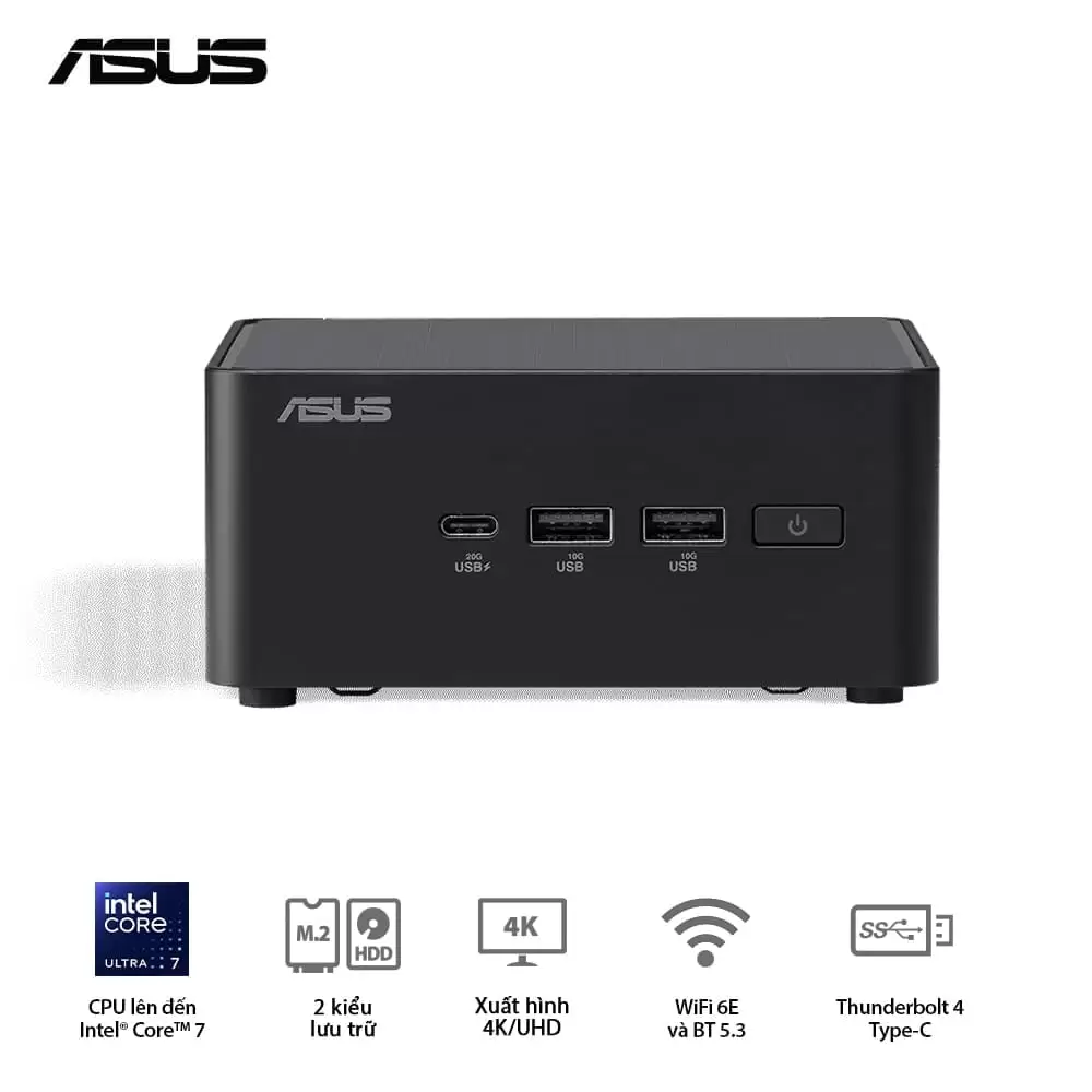 ASUS NUC 14 PRO Tall Full System Mini PC (RNUC14RVHU700000I) - Intel Core Ultra 7-155H, 2x NVMe, 2xNVMe, SATA, 2x HDMI 2.1, 2x Thunderbolt, VESA MOUNT 1 ASUS NUC 14 PRO Tall Full System Mini PC (RNUC14RVHU700000I) - Intel Core Ultra 7-155H, 2x NVMe, 2xNVMe, SATA, 2x HDMI 2.1, 2x Thunderbolt, VESA MOUNT