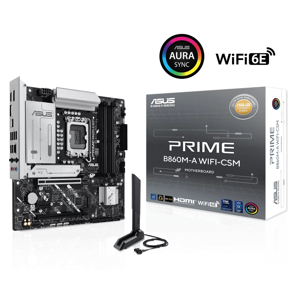 ASUS PRIME B860M-A WIFI-CSM Mainboard 1 ASUS PRIME B860M-A WIFI-CSM Mainboard