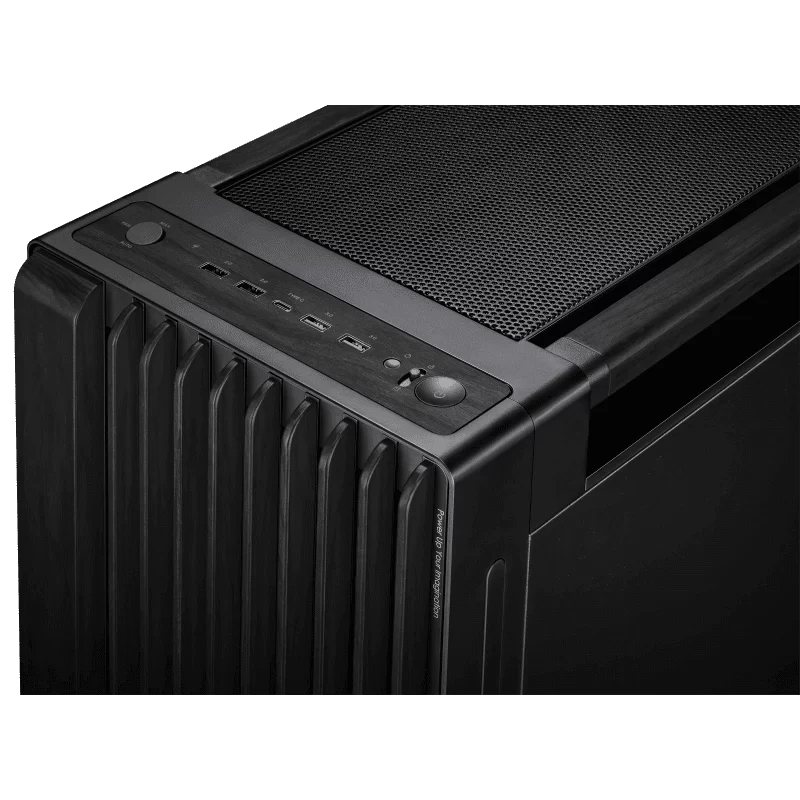 ASUS ProArt PA602 Wood Edition E-ATX PC Case - Black, 420mm radiator, USB 20Gbps support 2 ASUS ProArt PA602 Wood Edition E-ATX PC Case - Black, 420mm radiator, USB 20Gbps support - Ảnh 2