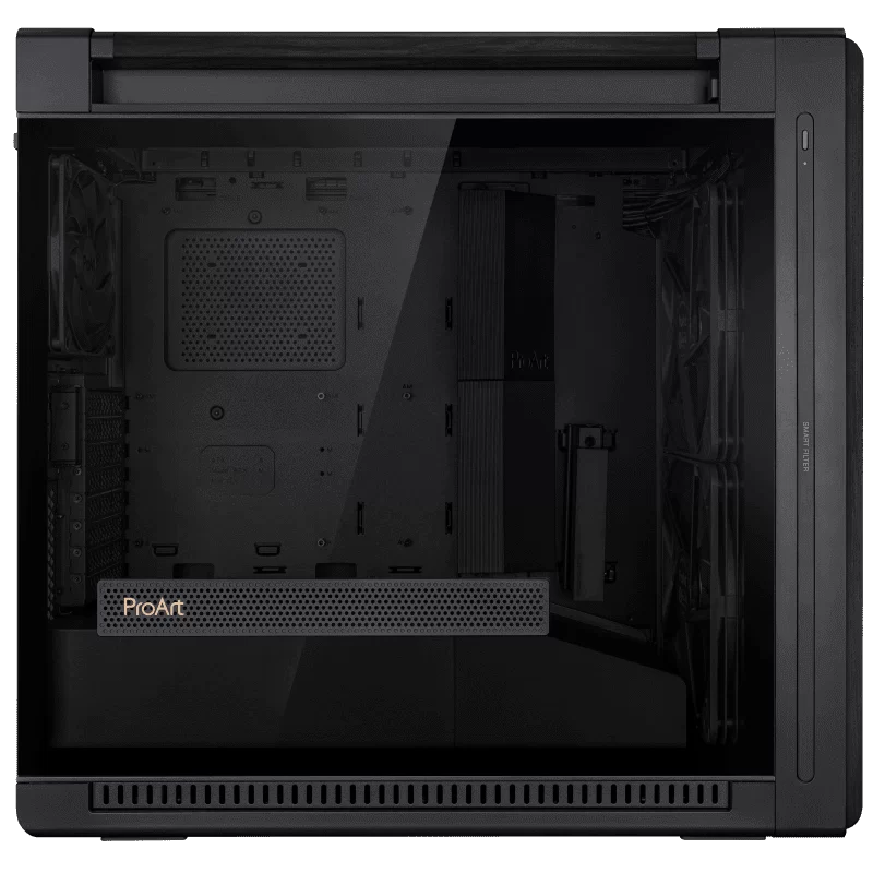 ASUS ProArt PA602 Wood Edition E-ATX PC Case - Black, 420mm radiator, USB 20Gbps support 5 ASUS ProArt PA602 Wood Edition E-ATX PC Case - Black, 420mm radiator, USB 20Gbps support - Ảnh 5