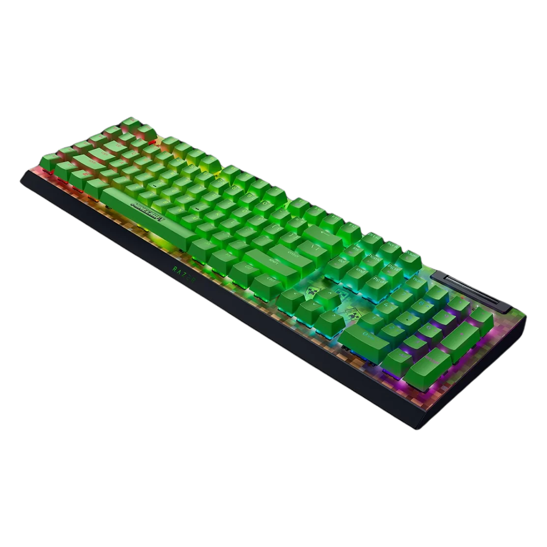 Razer BlackWidow V4 X Minecraft Edition Gaming Mechanical Keyboard - Full Size Wired, Chroma RGB, Razer Green Switch, US Layout, FRML 5 Razer BlackWidow V4 X Minecraft Edition Gaming Mechanical Keyboard - Full Size Wired, Chroma RGB, Razer Green Switch, US Layout, FRML - Ảnh 5