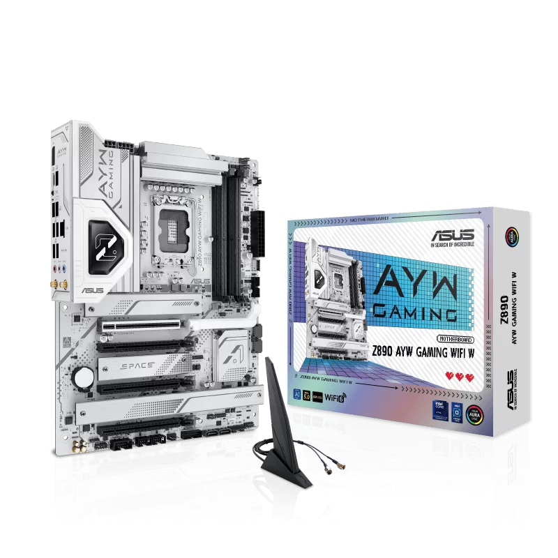 ASUS Z890 AYW GAMING WIFI W Mainboard 1 ASUS Z890 AYW GAMING WIFI W Mainboard