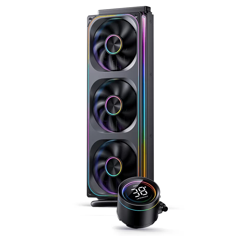 JONSBO TH-360 Black AIO Liquid Cooling - 360mm radiator, Single Frame Unit 3x120mm 3Pin ARGB Fans 5 JONSBO TH-360 Black AIO Liquid Cooling - 360mm radiator, Single Frame Unit 3x120mm 3Pin ARGB Fans - Ảnh 5