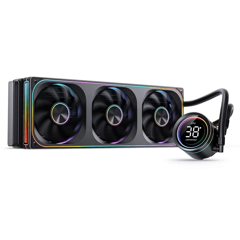 JONSBO TH-360 Black AIO Liquid Cooling - 360mm radiator, Single Frame Unit 3x120mm 3Pin ARGB Fans 6 JONSBO TH-360 Black AIO Liquid Cooling - 360mm radiator, Single Frame Unit 3x120mm 3Pin ARGB Fans - Ảnh 6
