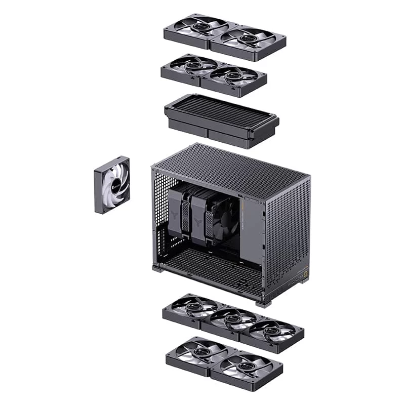 Jonsbo D32 PRO Black M-ATX Case 5 Jonsbo D32 PRO Black M-ATX Case - Ảnh 5