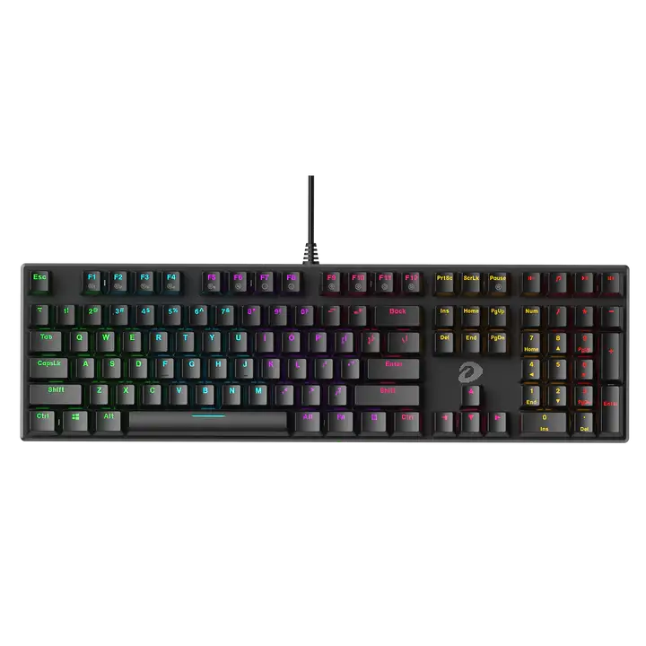 DAREU EK810 Multi-Led Black Gaming Keyboard - Fullsize 108 Keys, USB 2.0 1 DAREU EK810 Multi-Led Black Gaming Keyboard - Fullsize 108 Keys, USB 2.0