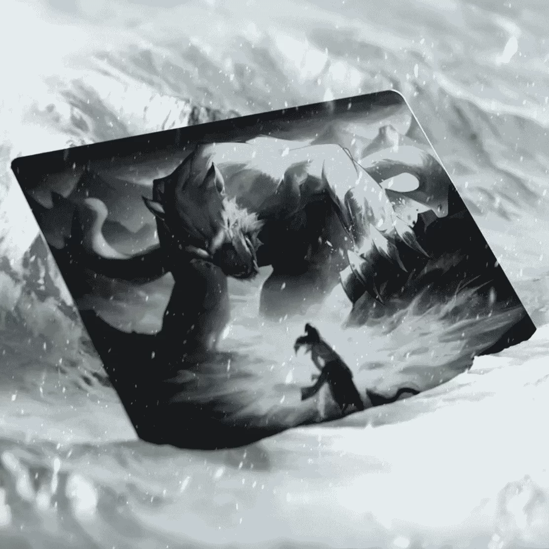 Tekkusai The Beast (500 x 450 x 2.5 mm) Glass Mouse Pad 2 Tekkusai The Beast (500 x 450 x 2.5 mm) Glass Mouse Pad - Ảnh 2