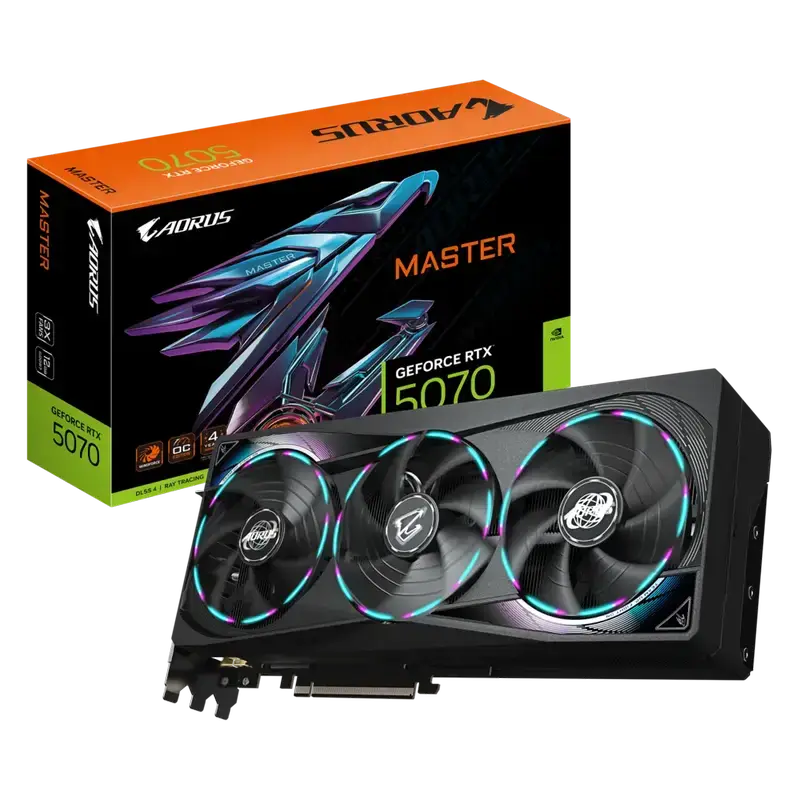 GIGABYTE AORUS GeForce RTX 5070 MASTER 12G Graphics Card 1 GIGABYTE AORUS GeForce RTX 5070 MASTER 12G Graphics Card