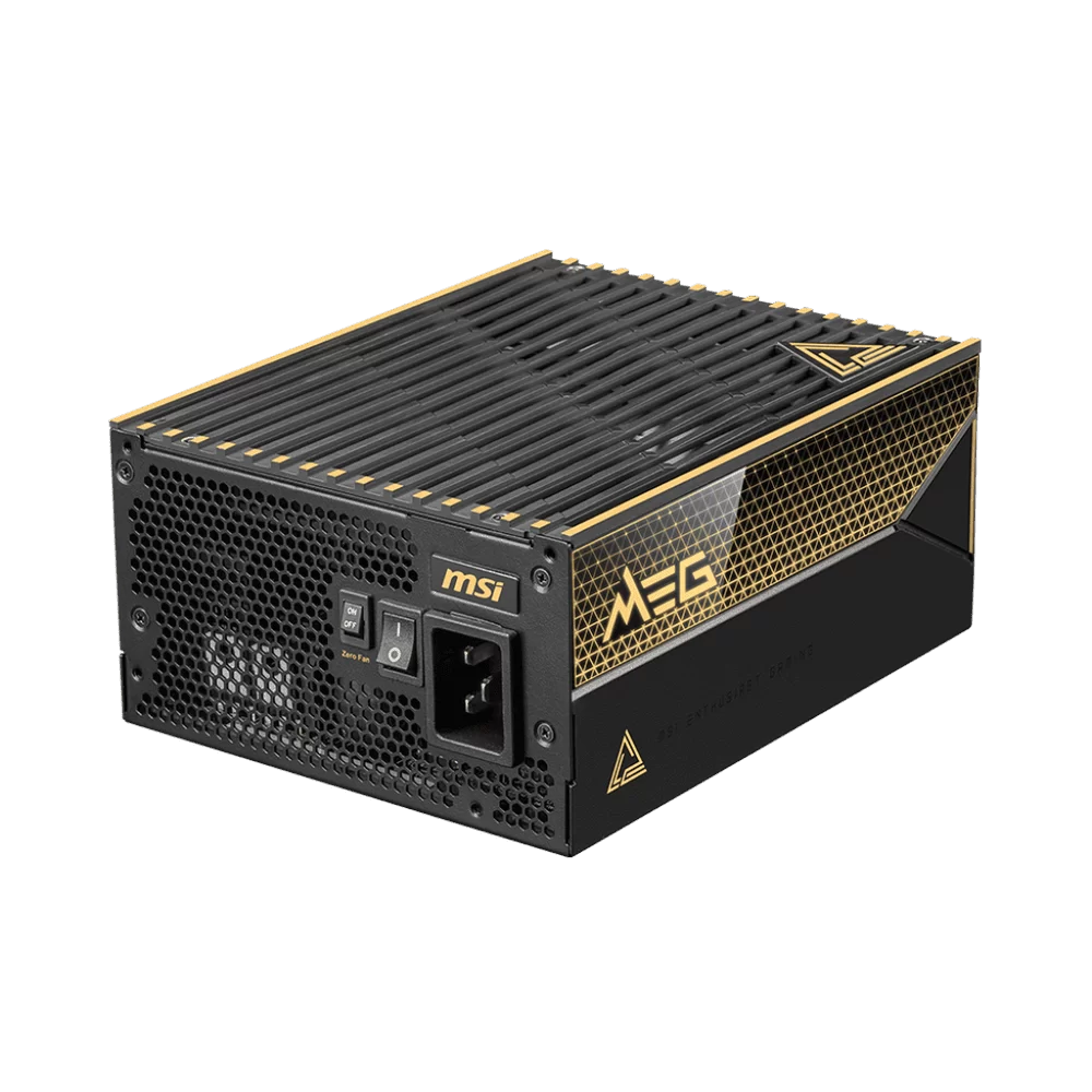 MSI MEG Ai1600T ATX 3.1 PCIE 5.1 PSU - 1600W, 80 plus Titanium, full-modular, Dual 12V-2x6 Cable 3 MSI MEG Ai1600T ATX 3.1 PCIE 5.1 PSU - 1600W, 80 plus Titanium, full-modular, Dual 12V-2x6 Cable - Ảnh 3