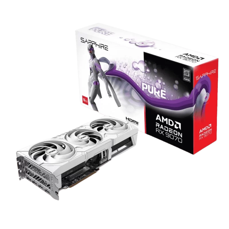SAPPHIRE PURE AMD Radeon™ RX 9070 GAMING OC 16GB (11349-02-20G) Graphics Card
