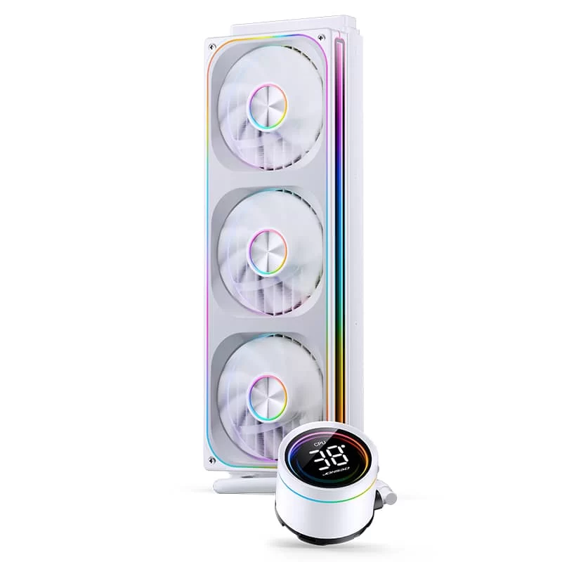 JONSBO TH-360 White AIO Liquid Cooling - 360mm radiator, Single Frame Unit 3x120mm 3Pin ARGB Fans 11 JONSBO TH-360 White AIO Liquid Cooling - 360mm radiator, Single Frame Unit 3x120mm 3Pin ARGB Fans - Ảnh 11