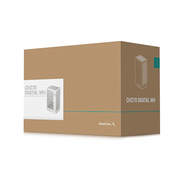 DEEPCOOL CH270 Digital WH - White, Vertical M-ATX Case 8 DEEPCOOL CH270 Digital WH - White, Vertical M-ATX Case - Ảnh 8