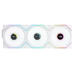 Lian Li UNI FAN TL120 LCD Wireless Reverse Blade Triple White Fan (12RTLLCD1W3W) - 3x 120mm fans, 2.4 GHz Wireless Signal for RGB & Fan Control