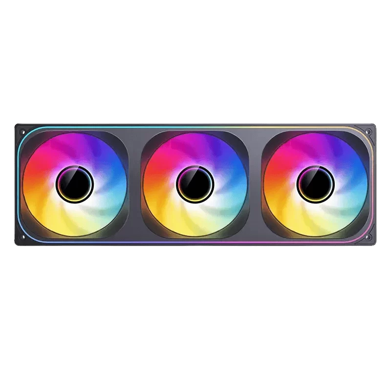 JONSBO ZB-360B Black Fan Case - 3in1, 3x120mm 3Pin ARGB Fans, PWM, 4-Sides Infinity Mirror 1 JONSBO ZB-360B Black Fan Case - 3in1, 3x120mm 3Pin ARGB Fans, PWM, 4-Sides Infinity Mirror