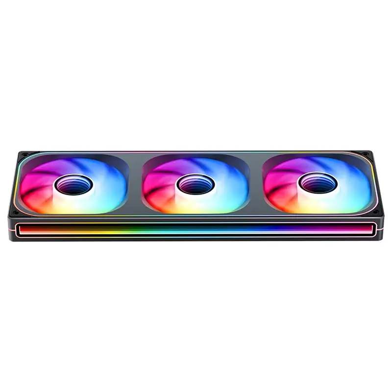 JONSBO ZB-360B Black Fan Case - 3in1, 3x120mm 3Pin ARGB Fans, PWM, 4-Sides Infinity Mirror 5 JONSBO ZB-360B Black Fan Case - 3in1, 3x120mm 3Pin ARGB Fans, PWM, 4-Sides Infinity Mirror - Ảnh 5