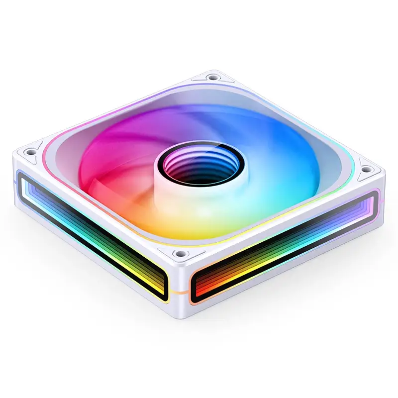 JONSBO ZB-120W White Fan Case - 1x120mm 3Pin ARGB Fans, PWM, 4-Sides Infinity Mirror 6 JONSBO ZB-120W White Fan Case - 1x120mm 3Pin ARGB Fans, PWM, 4-Sides Infinity Mirror - Ảnh 6