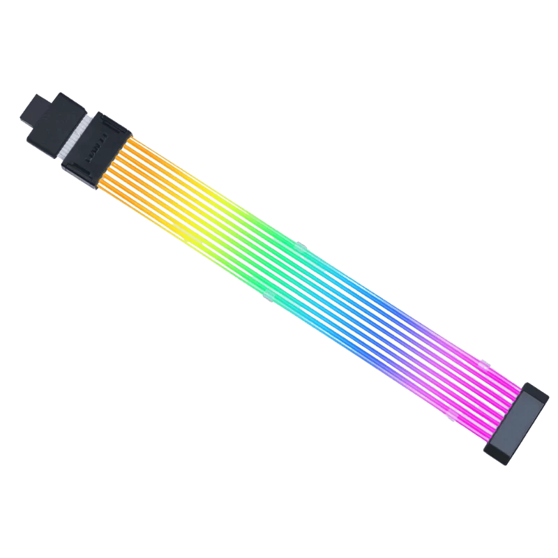Lian Li Strimer Wireless 16-8 (PW16-81W) Addressable RGB Power Extension Cable - 340mm, 8 x light guide 1 Lian Li Strimer Wireless 16-8 (PW16-81W) Addressable RGB Power Extension Cable - 340mm, 8 x light guide