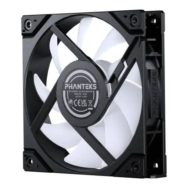 Phanteks M25G2-120 REVERSE Black D-RGB 3-Pack Fans Case - 3x120mm reverse blade, 350 - 2000 RPM, 4-pin PWM, 3-pin 5V Addressable RGB 5 Phanteks M25G2-120 REVERSE Black D-RGB 3-Pack Fans Case - 3x120mm reverse blade, 350 - 2000 RPM, 4-pin PWM, 3-pin 5V Addressable RGB - Ảnh 5
