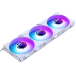 Phanteks M25G2-120 REVERSE White D-RGB 3-Pack Fans Case - 3x120mm reverse blade, 350 - 2000 RPM, 4-pin PWM, 3-pin 5V Addressable RGB