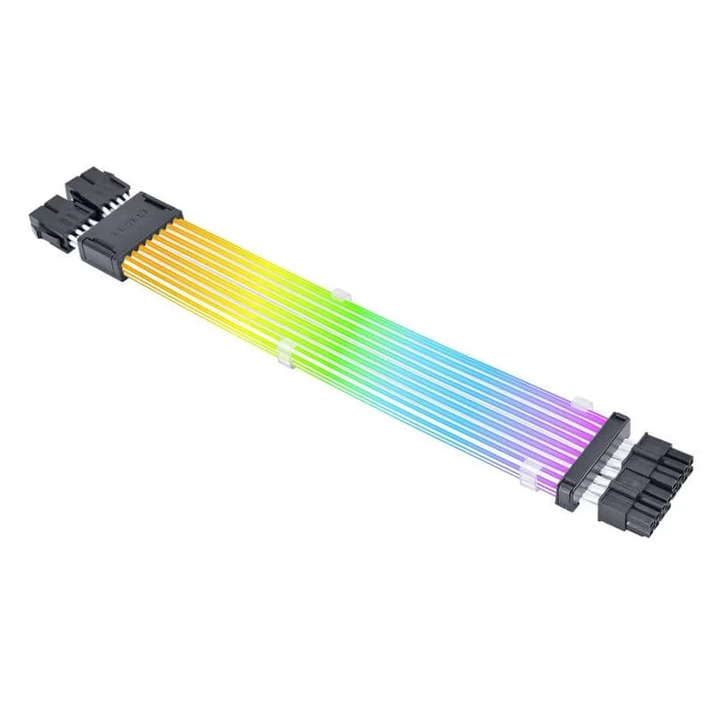 Lian Li Strimer Wireless CPU 2x8-PIN (PW8-1W-CPU) Addressable RGB Power Extension Cable - 260mm, 8 x light guide 3 Lian Li Strimer Wireless CPU 2x8-PIN (PW8-1W-CPU) Addressable RGB Power Extension Cable - 260mm, 8 x light guide - Ảnh 3