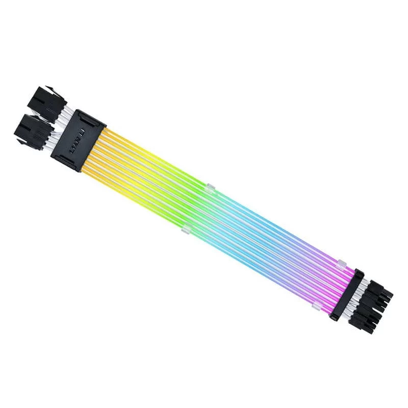 Lian Li Strimer Wireless CPU 2x8-PIN (PW8-1W-CPU) Addressable RGB Power Extension Cable - 260mm, 8 x light guide 7 Lian Li Strimer Wireless CPU 2x8-PIN (PW8-1W-CPU) Addressable RGB Power Extension Cable - 260mm, 8 x light guide - Ảnh 7