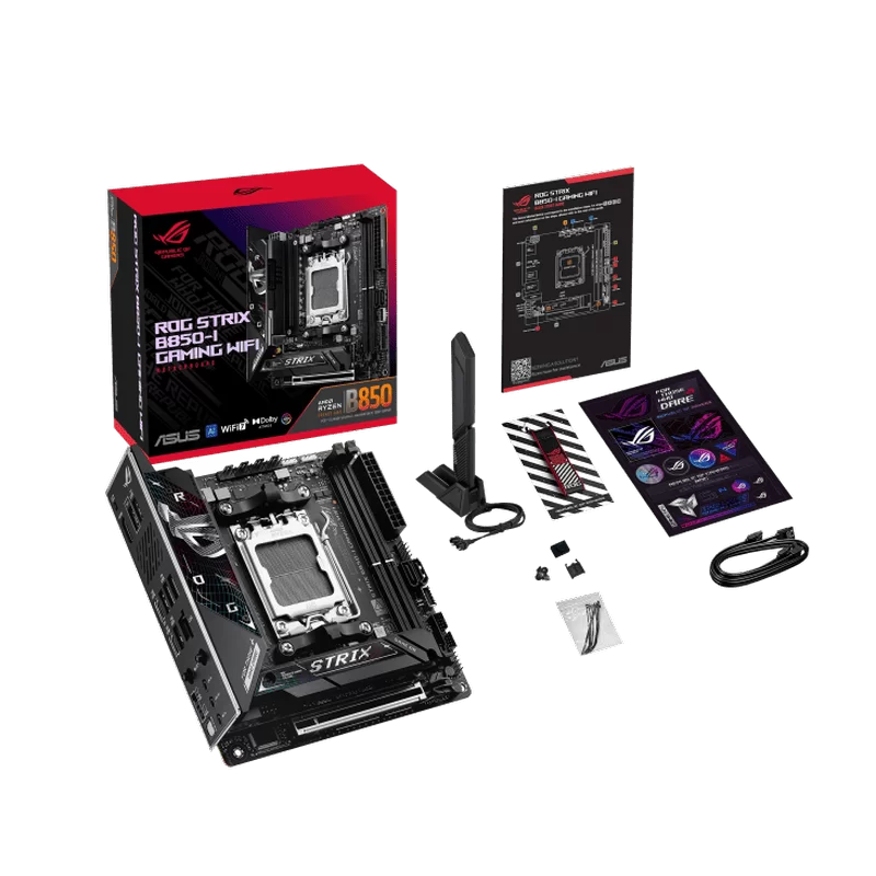 ASUS ROG STRIX B850-I GAMING WIFI Mainboard 10 ASUS ROG STRIX B850-I GAMING WIFI Mainboard - Ảnh 10