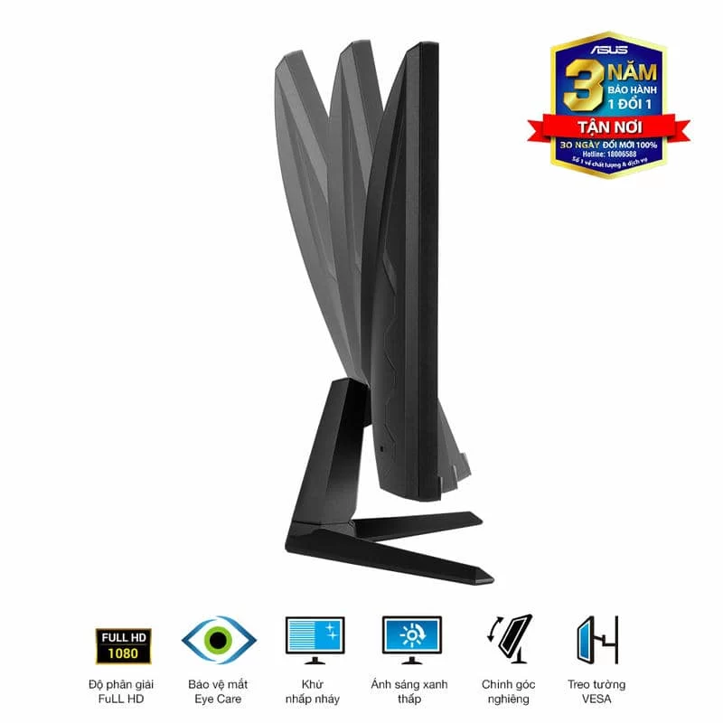 ASUS TUF Gaming VG249QE5A Monitor - 24 inch, Full HD (1920 x 1080), 146Hz (above 144Hz), IPS, ELMB Sync, 1ms MPRT, Stereo speaker 6 ASUS TUF Gaming VG249QE5A Monitor - 24 inch, Full HD (1920 x 1080), 146Hz (above 144Hz), IPS, ELMB Sync, 1ms MPRT, Stereo speaker - Ảnh 6