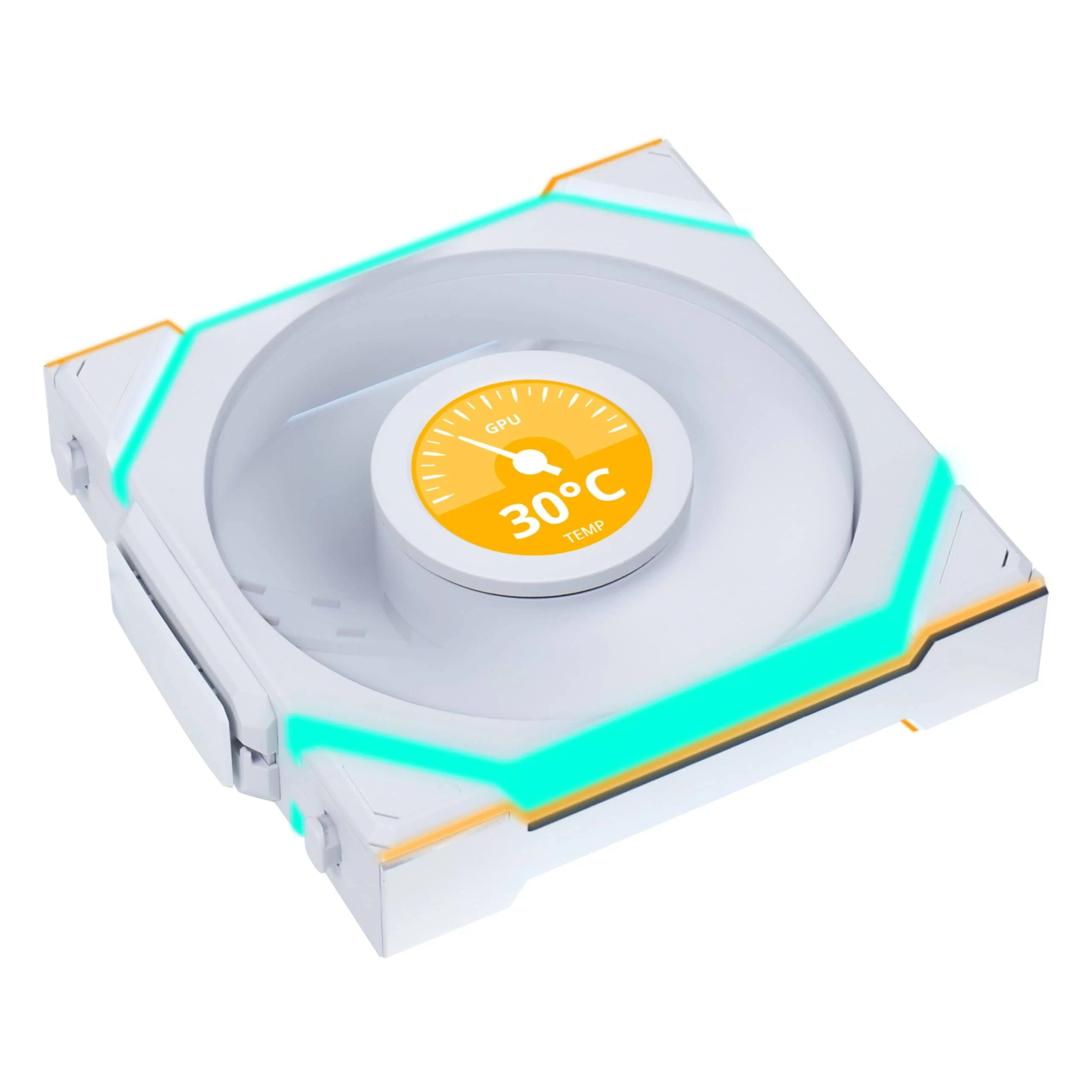 Lian Li UNI FAN SL Wireless LCD 120 Single White Fan (12SLLCD1W1W) - 1x 120mm fans, 1.6" LCD Display 3 Lian Li UNI FAN SL Wireless LCD 120 Single White Fan (12SLLCD1W1W) - 1x 120mm fans, 1.6" LCD Display - Ảnh 3