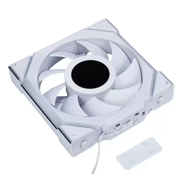 Lian Li UNI FAN SL Wireless LCD 120 Single White Fan (12SLLCD1W1W) - 1x 120mm fans, 1.6" LCD Display 5 Lian Li UNI FAN SL Wireless LCD 120 Single White Fan (12SLLCD1W1W) - 1x 120mm fans, 1.6" LCD Display - Ảnh 5