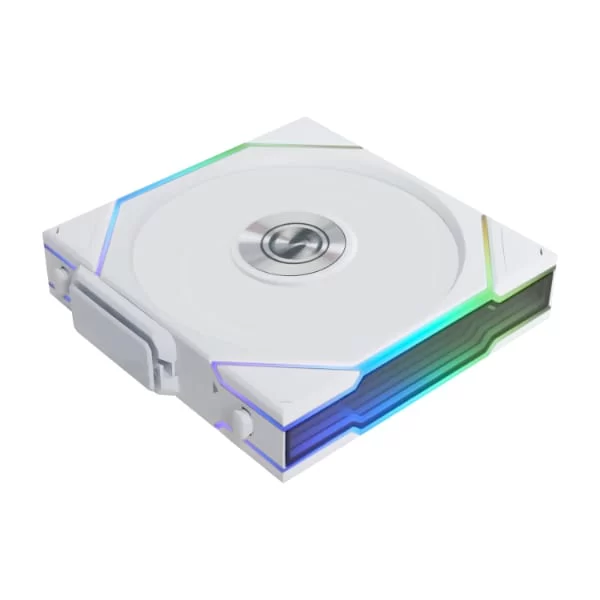Lian Li UNI FAN TL120 LCD Wireless Reverse Blade Triple White Fan (12RTLLCD1W3W) - 3x 120mm fans, 2.4 GHz Wireless Signal for RGB & Fan Control 5 Lian Li UNI FAN TL120 LCD Wireless Reverse Blade Triple White Fan (12RTLLCD1W3W) - 3x 120mm fans, 2.4 GHz Wireless Signal for RGB & Fan Control - Ảnh 5