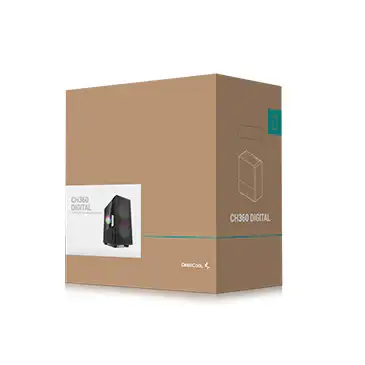 DEEPCOOL CH360 DIGITAL Black High Airflow Reimagined M-ATX Case 16 DEEPCOOL CH360 DIGITAL Black High Airflow Reimagined M-ATX Case - Ảnh 16
