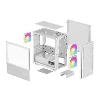 DEEPCOOL CH360 DIGITAL WH - White High Airflow Reimagined M-ATX Case 13 DEEPCOOL CH360 DIGITAL WH - White High Airflow Reimagined M-ATX Case - Ảnh 13