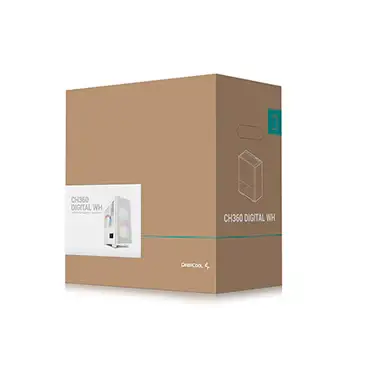 DEEPCOOL CH360 DIGITAL WH - White High Airflow Reimagined M-ATX Case 15 DEEPCOOL CH360 DIGITAL WH - White High Airflow Reimagined M-ATX Case - Ảnh 15