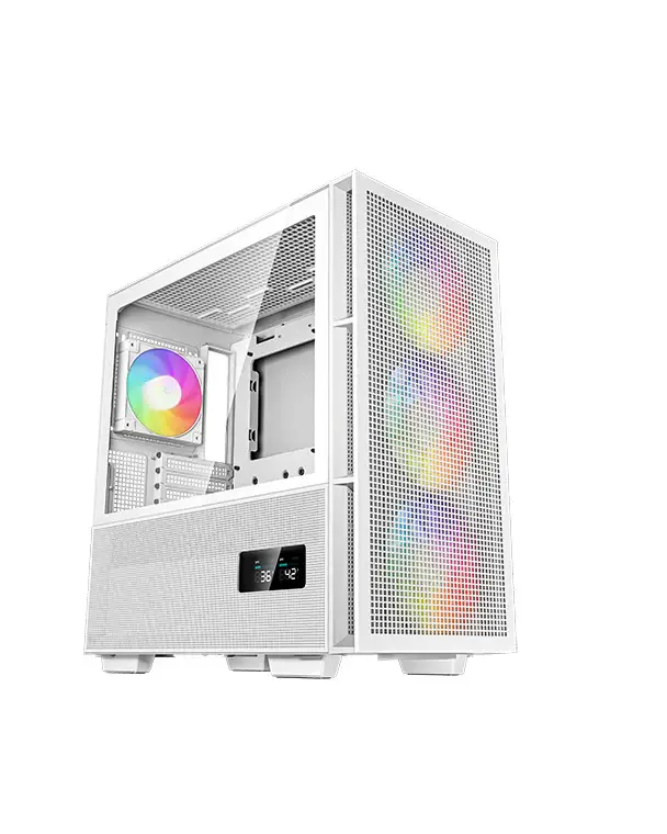 DEEPCOOL CH560 DIGITAL WH - White High Airflow Reimagined E-ATX Case