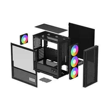 DEEPCOOL CH560 DIGITAL Black High Airflow Reimagined E-ATX Case 12 DEEPCOOL CH560 DIGITAL Black High Airflow Reimagined E-ATX Case - Ảnh 12