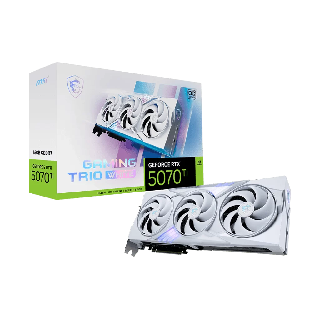MSI GeForce RTX 5070Ti 16G GAMING TRIO OC WHITE Graphics Card 1 MSI GeForce RTX 5070Ti 16G GAMING TRIO OC WHITE Graphics Card