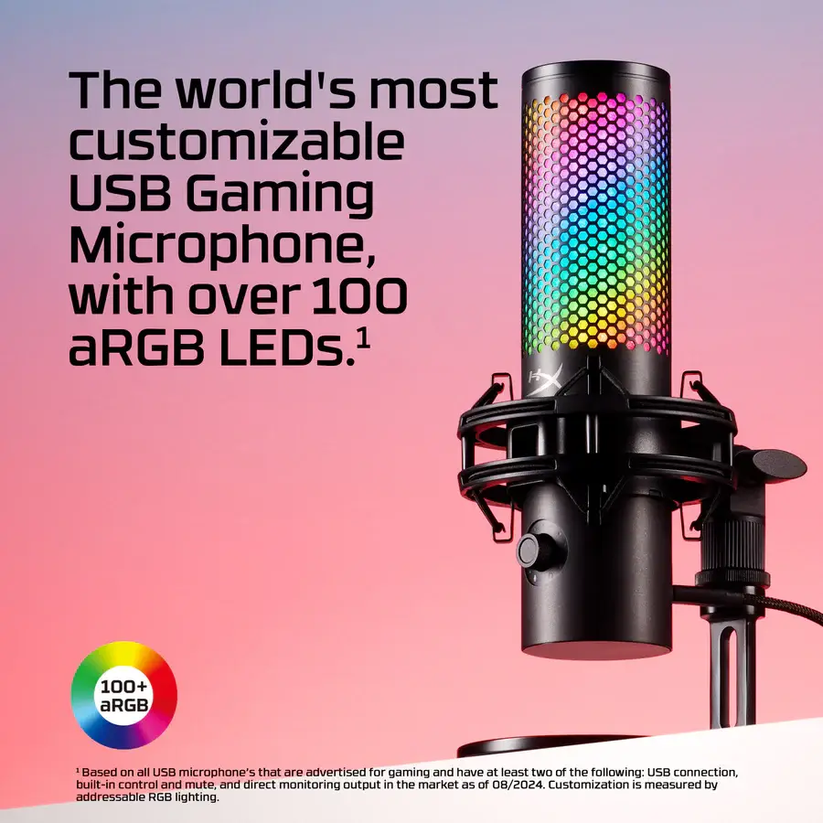 HyperX QuadCast 2 S Black - RGB USB Microphone 11 HyperX QuadCast 2 S Black - RGB USB Microphone - Ảnh 11