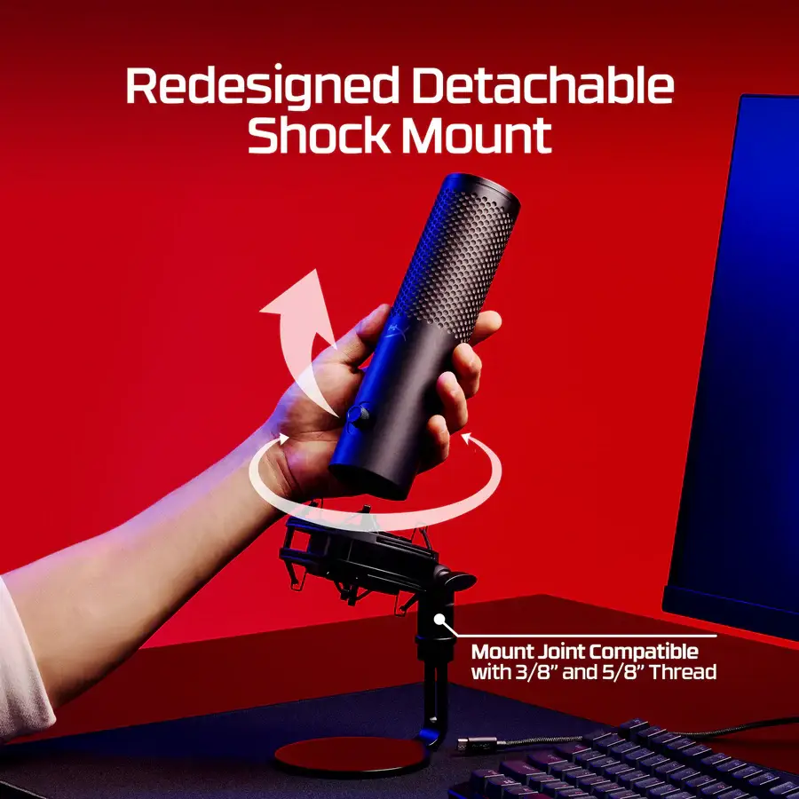 HyperX QuadCast 2 S Black - RGB USB Microphone 14 HyperX QuadCast 2 S Black - RGB USB Microphone - Ảnh 14
