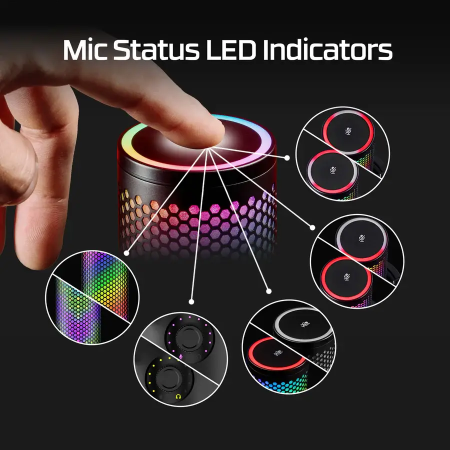 HyperX QuadCast 2 S Black - RGB USB Microphone 16 HyperX QuadCast 2 S Black - RGB USB Microphone - Ảnh 16