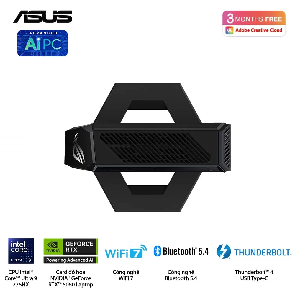 ASUS ROG NUC (2025) NUC15JNK (RNUC15JNK9X28AAU) Gaming Desktop mini PC - Ultra 9 275HX, 32GB (2x16GB) 6400 DDR5, 2TB M.2 2280 NVMe™ PCIe® 4.0, RTX 5080 Laptop GPU, Win 11 Home 11 ASUS ROG NUC (2025) NUC15JNK (RNUC15JNK9X28AAU) Gaming Desktop mini PC - Ultra 9 275HX, 32GB (2x16GB) 6400 DDR5, 2TB M.2 2280 NVMe™ PCIe® 4.0, RTX 5080 Laptop GPU, Win 11 Home - Ảnh 11