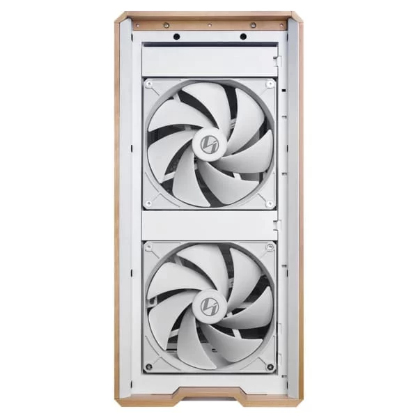 Lian Li LANCOOL 217 White Case - 170mm ARGB front fans, wood panels, USB Type-C Port, Tempered Glass Side Panel 3 Lian Li LANCOOL 217 White Case - 170mm ARGB front fans, wood panels, USB Type-C Port, Tempered Glass Side Panel - Ảnh 3