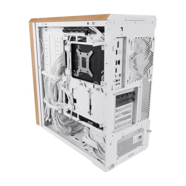 Lian Li LANCOOL 217 White Case - 170mm ARGB front fans, wood panels, USB Type-C Port, Tempered Glass Side Panel 5 Lian Li LANCOOL 217 White Case - 170mm ARGB front fans, wood panels, USB Type-C Port, Tempered Glass Side Panel - Ảnh 5
