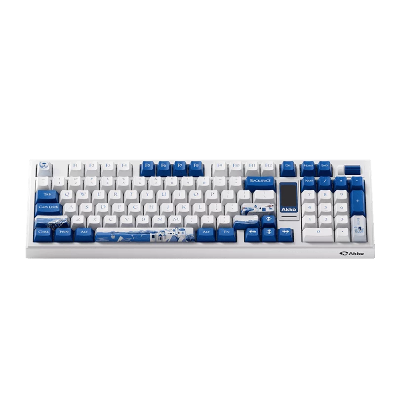 AKKO 5098B Santorini Keyboard - 98%, TFT LCD screen, Multi-modes, Gasket mount, PBT Dye-Sub Keycaps, Hotswap, 8000mAh 3 AKKO 5098B Santorini Keyboard - 98%, TFT LCD screen, Multi-modes, Gasket mount, PBT Dye-Sub Keycaps, Hotswap, 8000mAh - Ảnh 3