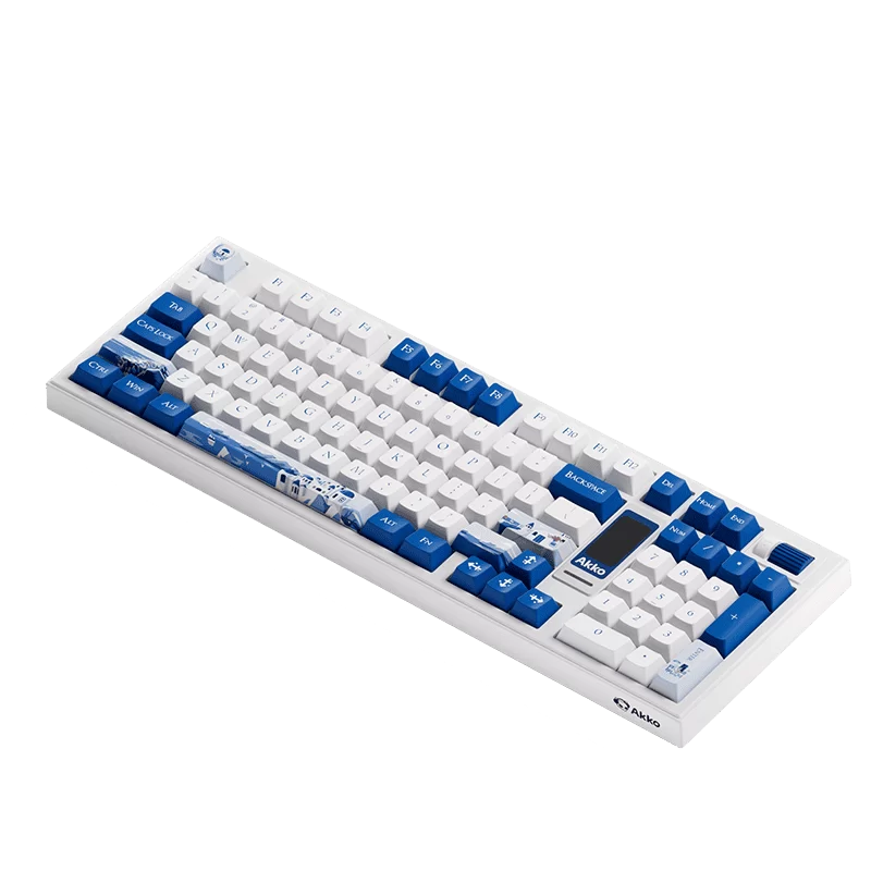 AKKO 5098B Santorini Keyboard - 98%, TFT LCD screen, Multi-modes, Gasket mount, PBT Dye-Sub Keycaps, Hotswap, 8000mAh 4 AKKO 5098B Santorini Keyboard - 98%, TFT LCD screen, Multi-modes, Gasket mount, PBT Dye-Sub Keycaps, Hotswap, 8000mAh - Ảnh 4