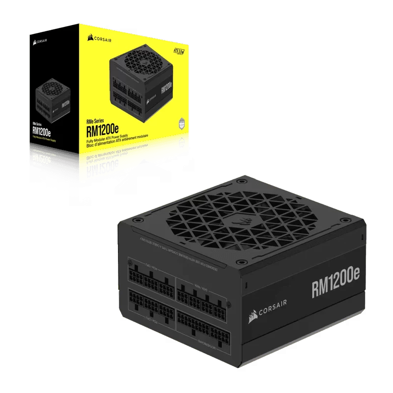 CORSAIR RMe Series RM1200e ATX 3.1 PCIe 5.1 (2025) Fully Modular PSU - 12V‑2×6 (GPU), 1200 Watt, 80 plus Gold, Low-Noise 4 CORSAIR RMe Series RM1200e ATX 3.1 PCIe 5.1 (2025) Fully Modular PSU - 12V‑2×6 (GPU), 1200 Watt, 80 plus Gold, Low-Noise - Ảnh 4